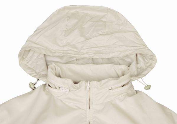 Papas Off-White Ripstop Poly Zip Jacket Size L