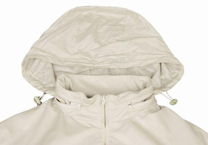 Papas Off-White Ripstop Poly Zip Jacket Size L