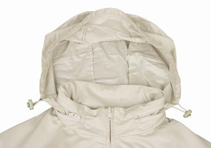 Papas Off-White Ripstop Poly Zip Jacket Size L