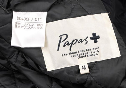 Papas Nylon Quilted Padded Jacket Black Size M