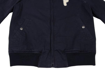 Papas Garment Dyed Cotton P Patch Varsity Jacket Size S