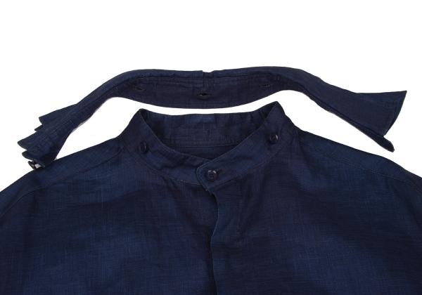 Yohji Yamamoto PH 23SS Indigo Linen Spare Shirt Blue Size 3