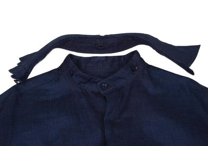 Yohji Yamamoto PH 23SS Indigo Linen Spare Shirt Blue Size 3