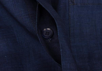 Yohji Yamamoto PH 23SS Indigo Linen Spare Shirt Blue Size 3