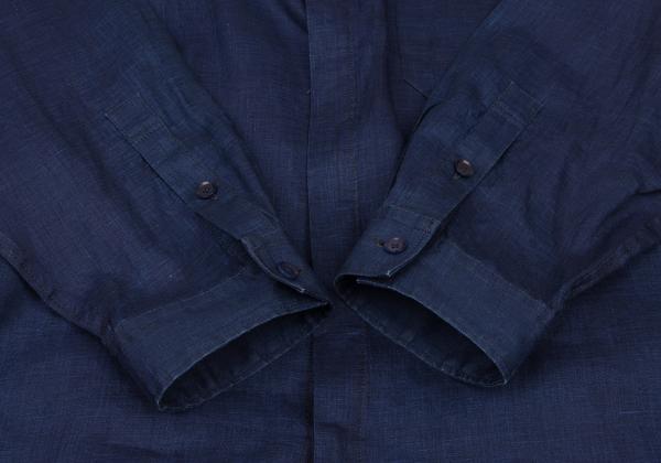 Yohji Yamamoto PH 23SS Indigo Linen Spare Shirt Blue Size 3