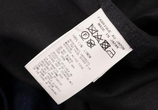 Yohji Yamamoto PH 23SS Indigo Linen Spare Shirt Blue Size 3