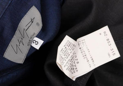 Yohji Yamamoto PH 23SS Indigo Linen Spare Shirt Blue Size 3