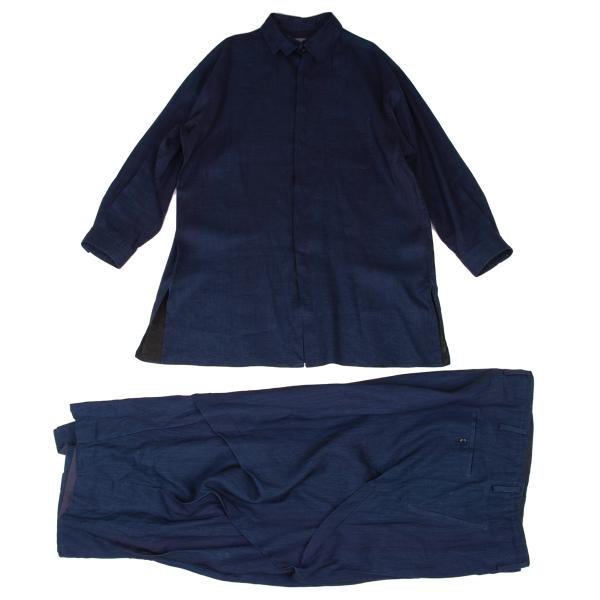 Yohji Yamamoto POUR HOMME 23SS Indigo Shirt Navy Size 3