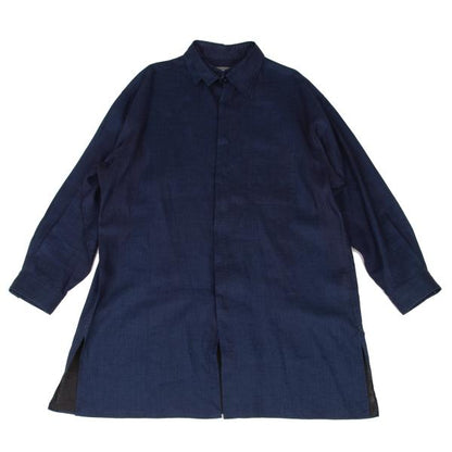 Yohji Yamamoto POUR HOMME 23SS Indigo Shirt Navy Size 3