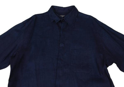 Yohji Yamamoto POUR HOMME 23SS Indigo Shirt Navy Size 3