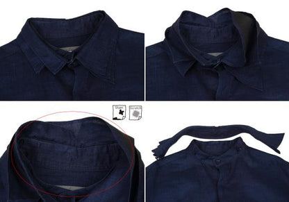 Yohji Yamamoto POUR HOMME 23SS Indigo Shirt Navy Size 3