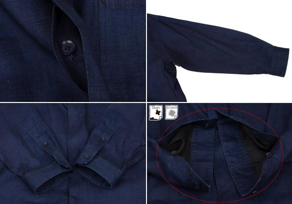 Yohji Yamamoto POUR HOMME 23SS Indigo Shirt Navy Size 3