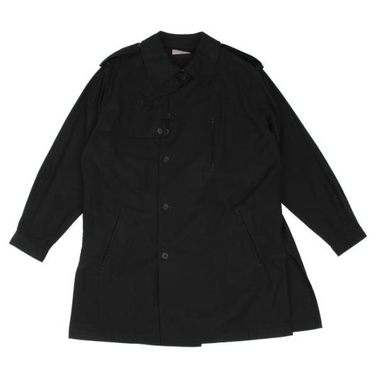 Yohji Yamamoto POUR HOMME 24SS Cotton Coat Black Size 1