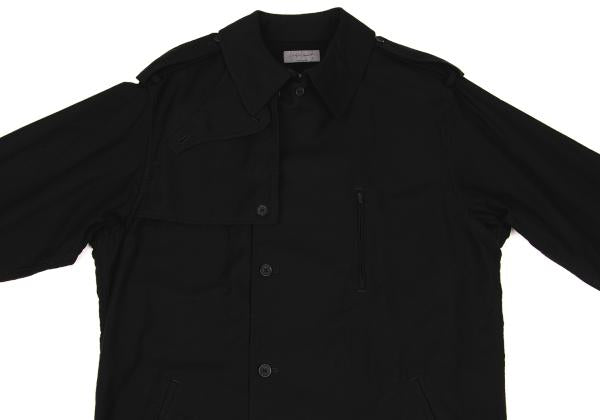 Yohji Yamamoto POUR HOMME 24SS Cotton Coat Black Size 1