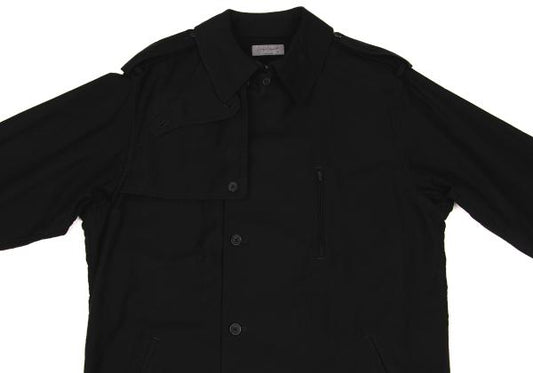 Yohji Yamamoto POUR HOMME 24SS Cotton Coat Black Size 1