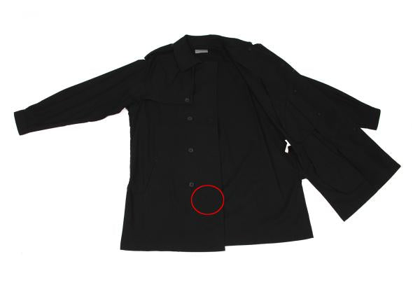 Yohji Yamamoto POUR HOMME 24SS Cotton Coat Black Size 1