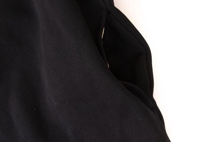 COMME des GARCONS Poly Frill Round Collar Coat Black Size M