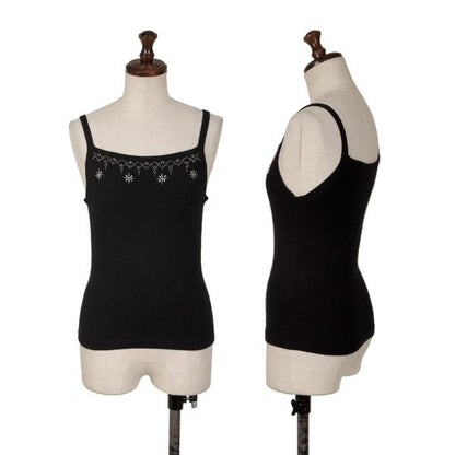 KEITA MARUYAMA Black Rayon Blend Beaded Camisole Size 1