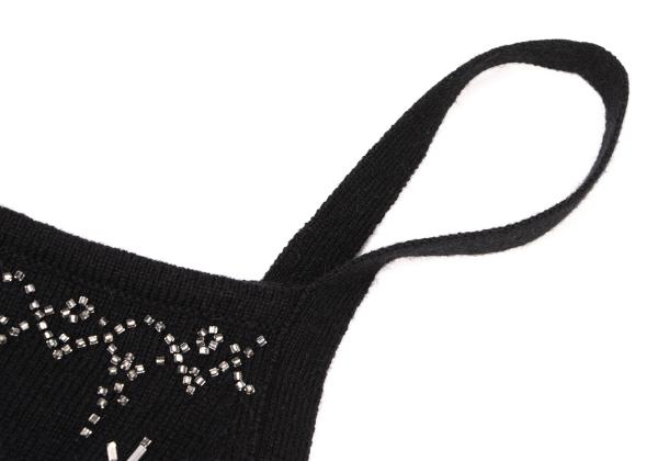 KEITA MARUYAMA Black Rayon Blend Beaded Camisole Size 1