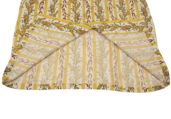 Papas ISLAND Beige Linen Stripe Print Collar Shirt Size M
