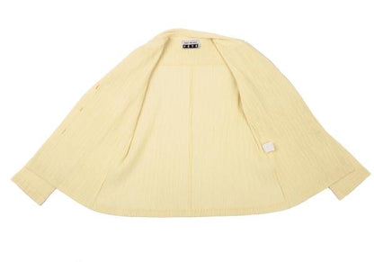 ISSEY MIYAKE FETE Pleated 3-Button Jacket Yellow Size 3