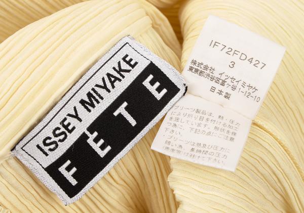 ISSEY MIYAKE FETE Pleated 3-Button Jacket Yellow Size 3