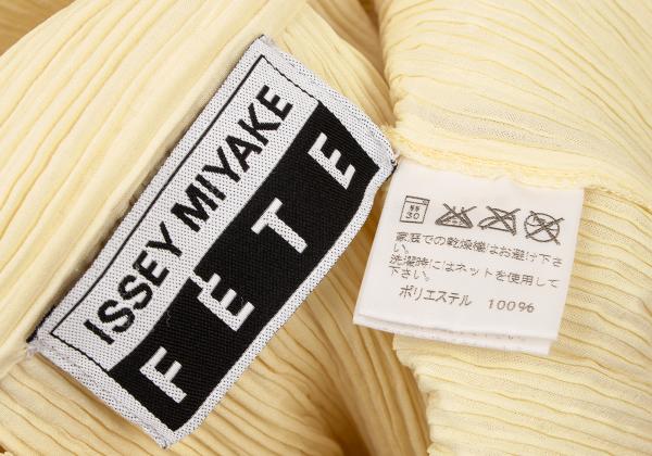 ISSEY MIYAKE FETE Pleated 3-Button Jacket Yellow Size 3