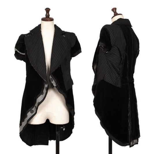 COMME des GARCONS 10SS Mixed Material Jacket Black Size M