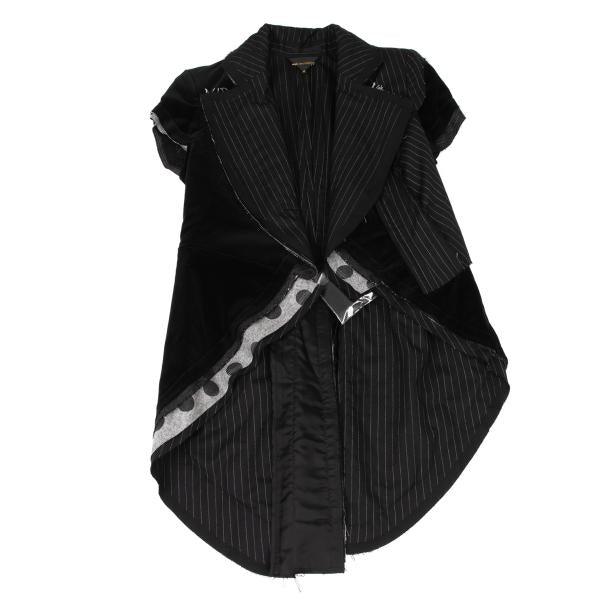 COMME des GARCONS 10SS Mixed Material Jacket Black Size M