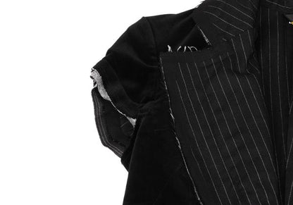 COMME des GARCONS 10SS Mixed Material Jacket Black Size M