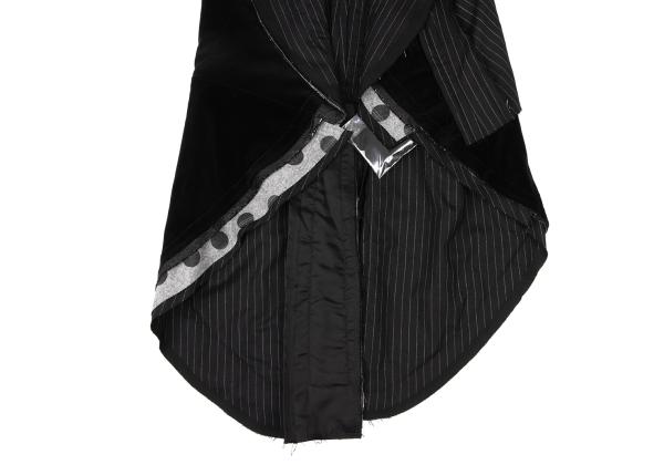 COMME des GARCONS 10SS Mixed Material Jacket Black Size M