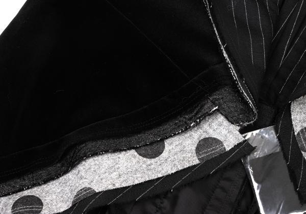 COMME des GARCONS 10SS Mixed Material Jacket Black Size M