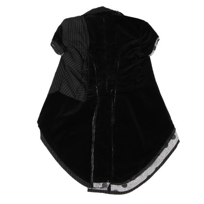 COMME des GARCONS 10SS Mixed Material Jacket Black Size M