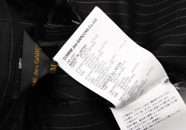 COMME des GARCONS 10SS Mixed Material Jacket Black Size M