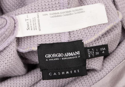 GIORGIO ARMANI Cashmere Turtleneck Sweater Purple Size 38