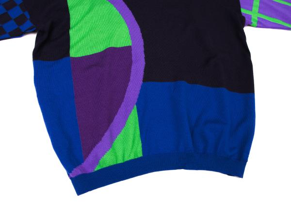 GIANNI VERSACE Crazy Pattern Knit Multi-Color Size 1