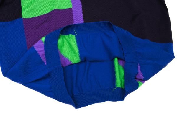 GIANNI VERSACE Crazy Pattern Knit Multi-Color Size 1