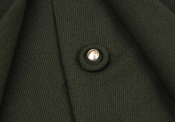 GIANNI VERSACE Wool Blend Pocket Back Skirt Green Size M