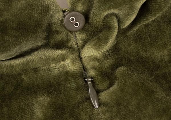 mina perhonen Cutout Dot Velour Dress Green Size 38