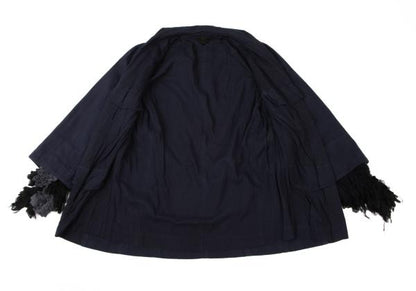 COMME des GARCONS Frill Sleeve Layered Jacket Navy Size M