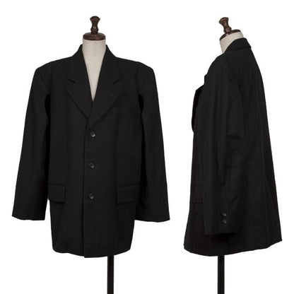 COMME des GARCONS Wool Side-Slit Design Jacket Black Size M