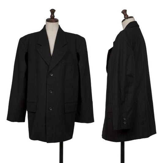 COMME des GARCONS Wool Side-Slit Design Jacket Black Size M