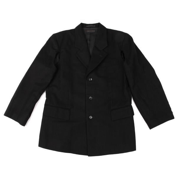 COMME des GARCONS Wool Side-Slit Design Jacket Black Size M