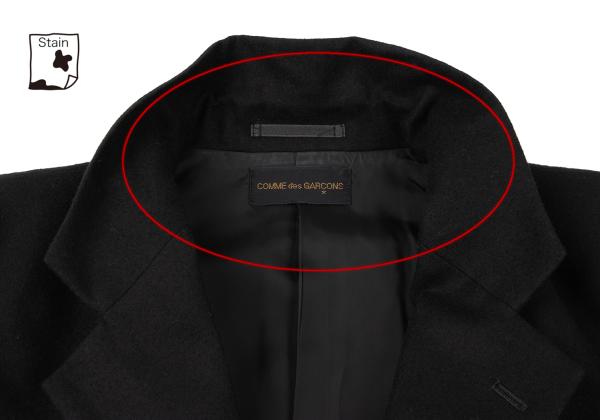 COMME des GARCONS Wool Side-Slit Design Jacket Black Size M