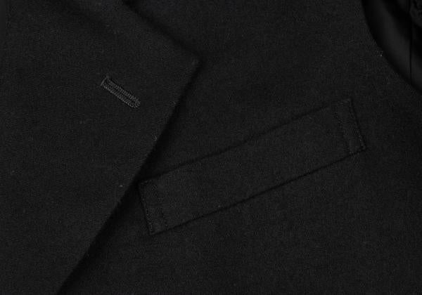 COMME des GARCONS Wool Side-Slit Design Jacket Black Size M