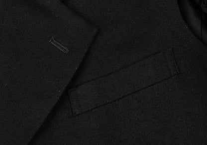 COMME des GARCONS Wool Side-Slit Design Jacket Black Size M