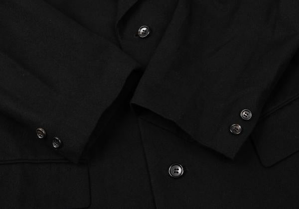COMME des GARCONS Wool Side-Slit Design Jacket Black Size M