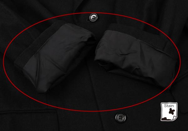 COMME des GARCONS Wool Side-Slit Design Jacket Black Size M