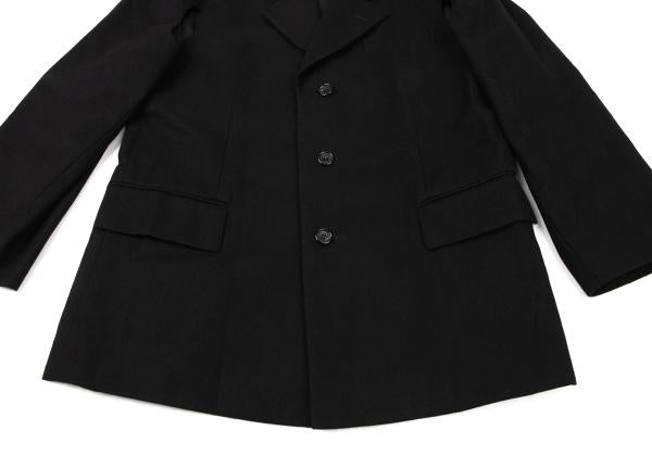 COMME des GARCONS Wool Side-Slit Design Jacket Black Size M