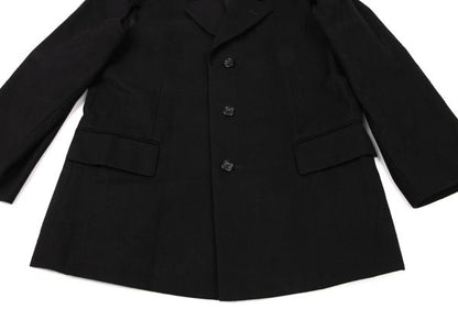 COMME des GARCONS Wool Side-Slit Design Jacket Black Size M
